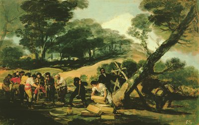 Fabbricazione Clandestina di Polvere da Sparo, 1812-13 da Francisco de Goya